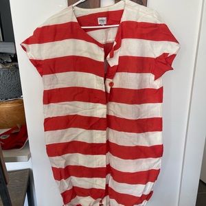 Vintage Armani striped dress with belt